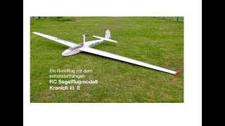 RC Segelflugmodell KRANICH III e [upl. by Nolahs]