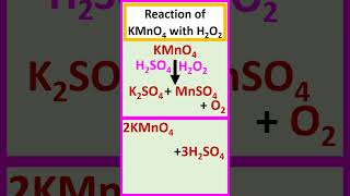 Reaction of KMnO4 with H2O2 chemistry [upl. by Anined]