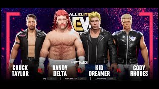 ALL ELITE  Chuck Taylor vs Randy Delta vs Kid Dreamer vs Cody Rhodes [upl. by Yentrac236]