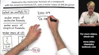 Calculating Molecular Formula from Empirical Formula [upl. by Erlinna]