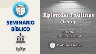 BN 2204 Clases de Epístolas Paulinas 81 [upl. by Jandel]