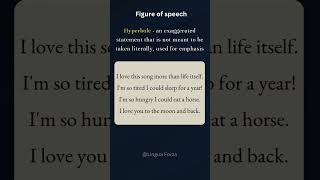 Figure of speech  Hyperbole [upl. by Ahsein]