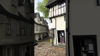 Elm Hill Norwich  Stunning view of traditional cobbled street  2 [upl. by Sproul383]