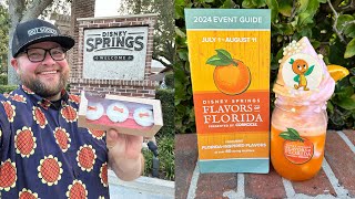 Disney Springs 2024  NEW Flavors Of Florida Festival amp 4th Of July Snacks  Walt Disney World [upl. by Crellen427]