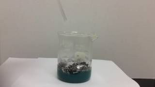 Cupric Chloride and Aluminum Foil Chemical Reaction [upl. by Nehpets]