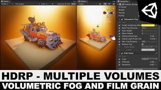 Unity3d HDRP  High Definition Rendering Pipeline Multiple Volumes Volumetric Fog and Film Grain [upl. by Nnahteb238]