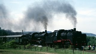 Dampfloks 24 009  38 1772 auf der Westerwaldbahn  Pfingsten 1988 [upl. by Tiga]