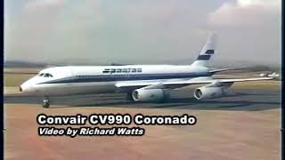 Spantax Convair Coronado Aeropurto Palma [upl. by Cayla]