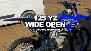 5 MINUTES ON 125 YZ WIDE OPEN  OTTOBIANO NATIONAL TRACK [upl. by Carmelia]