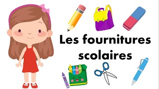 Apprendre les fournitures scolaires en français  Lets Learn [upl. by Nnyleve]