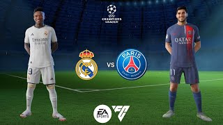 FC 24 Real Madrid vs Paris Saint Germain Santiago Bernabeu stadium my tournament champions leag [upl. by Leinto]