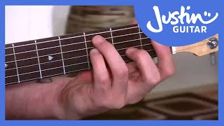 One minute Changes Guitar Lesson BC162 Guitar for beginners Stage 6 [upl. by Marillin]