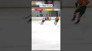 3 quick pinpoint passes  dirty finish 🔥sweetgoal hockey calgary stamps U18AA [upl. by Oigufer]