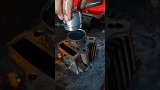 Motorcycle reboring cylinder piston fitting diesel polish subscribe shortsfeed machine fypp yt [upl. by Adiaros420]