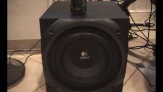 Logitech Z5500 THX Bass Tests [upl. by Elora539]