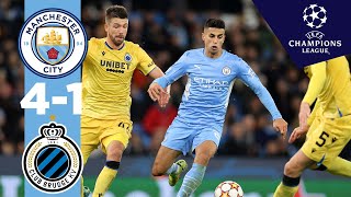 MAHREZ STERLING amp JESUS  Man City Highlights  City 41 Club Brugge  Champions League [upl. by Harriott167]