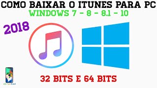 COMO BAIXAR E INSTALAR O ITUNES NO PC [upl. by Lebasy546]