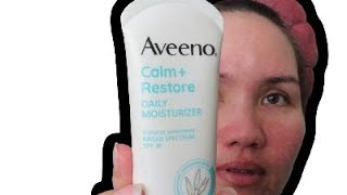 AVEENO CALMRESTORE DAILY MOISTURIZER  BROAD SPECTRUM 30 SUNSCREEN [upl. by Noakes]