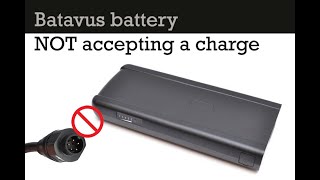 Batavus Slim ESeries 36V Battery not accepting a charge Phylion problem [upl. by Sapowith]