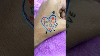 Papa tattoo design❤️ trending viral ytshorts satisfying shortvideo tattoo tatooart papa maa [upl. by Negeam918]