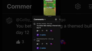 1 Fan Right Here Colbyhase03 1ksubscribers trending minecraftbuilding vira ltrend fyp [upl. by Gasparo]