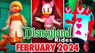 Disneyland Rides  February 2024 POVs 4K 60FPS [upl. by Eisac]