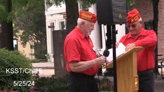 2024 Hopkins County Marine Corps Memorial Day flag Ceremony on Celebration square on 5 25 24 [upl. by Wyck501]