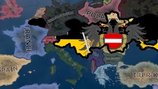 Austria Hungary Restored Hoi4 [upl. by Anaihsat]