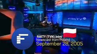 🇵🇱 Fakty TVN Intro September 28 2005 [upl. by Samoht197]