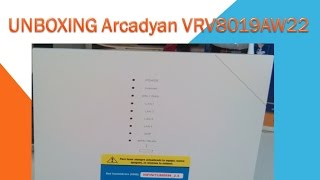 Unboxing Modem Arcadyan Modelo VRV8019AW22 [upl. by Eadas]