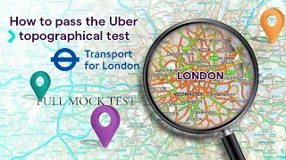 Uber Topographical Full Mock Test TfL PHV Driver Topography Test London Taxi Driver Must Watch [upl. by Bennie]