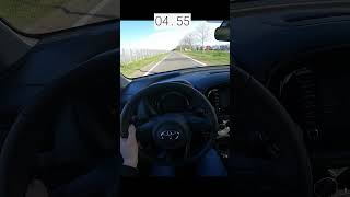 Toyota Aygo X 2023 0100kmh acceleration acceleration [upl. by Analaf]