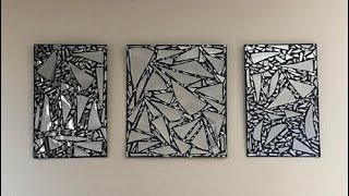 DIY Broken Mirror Wall Art Decor MadeByFate 169 [upl. by Telford]