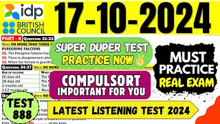 IELTS Listening Practice Test 2024 with Answers  17102024  Test No  888 [upl. by Forta196]