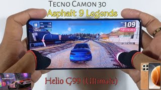 Tecno Camon 30 Game Play amp Review  Asphalt 9 Legends Graphics Test 22Ghz OctaCore Ram 12GB [upl. by Inus]