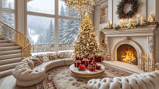 Morning Living Room Ambience with Soothing Winter Jazz ❄️ Relaxing Piano Jazz for Focus and Comfort [upl. by Llabmik]