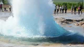 Strokkur geyser Iceland July 2012 video 2 [upl. by Tseng864]