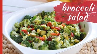 BROCCOLI SALAD Easy amp Light Recipe [upl. by Eniretak406]