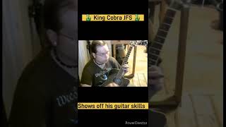 King Cobra JFS Shows Off His Guitar skills kingcobrajfs troll cobes kingcobra gta boglim [upl. by Lenrow]