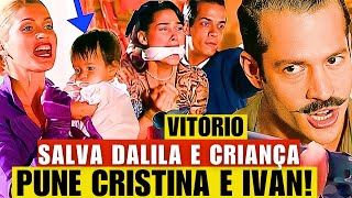 ALMA GÊMEA  Vitório abandona JANTAR e SALVA A FILHA DA DALILA E SERENA Cristina e Ivan são PUNIDOS [upl. by Herodias]