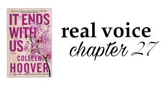 it ends with us audio book  chapter 27 real voice [upl. by Daley]