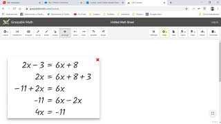 Uso de graspable math para hacer ecuaciones y gráficas [upl. by Tobit]