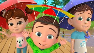 Pitter Patter  Rain Rain Song and MORE Educational Nursery Rhymes amp Kids Songs [upl. by Acus]