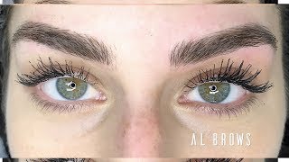 MICROBLADING EYEBROWS Entire Process  Before and After [upl. by Buffy714]