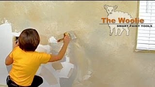 Color Meshing Faux Finish Painting by The Woolie  How To Paint Walls FauxPainting [upl. by Helse]