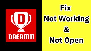 How to Fix Dream11 App Not Working  Not Opening  Not Loading Problem on Android [upl. by Ettenej]