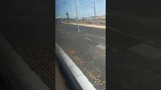 sound of EMU 53 motors slowing down as it rolls into Moorooka station  announcements on a sunny day [upl. by Salomone775]