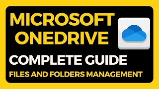 How to use Microsoft OneDrive  Full Tutorial  Sharing delete Security Upload Backup [upl. by Rudman]
