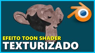 EFEITO TOON SHADER TEXTURIZADO NO BLENDER 3D [upl. by Peers]