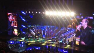 Checco Zalone al Gianni Morandi Live in Arena Verona  8 ottobre 2013 [upl. by Zabrine]